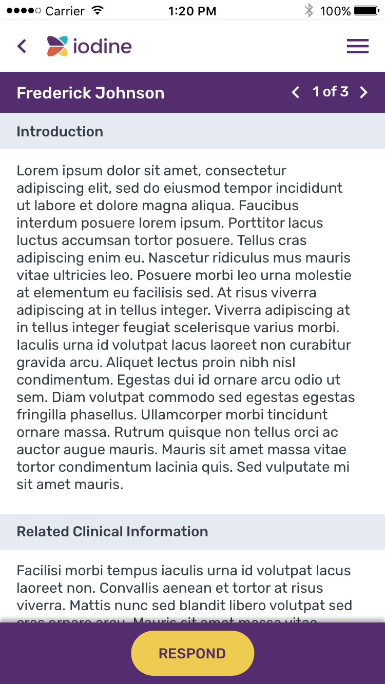 Iodine Software - Interact Mobile App.